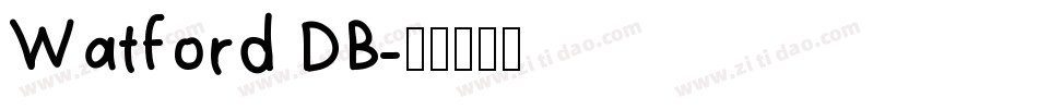 Watford DB字体转换